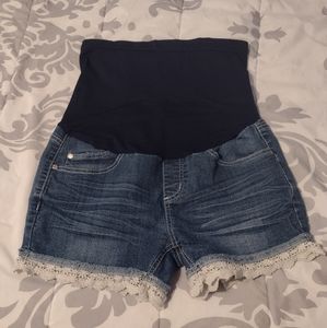 Like New Bella Vida Maternity Shorts: Medium